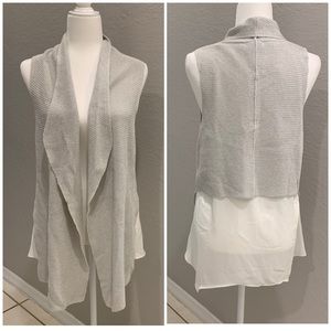 NWT Terra shrug for layering in a Greige color Lg